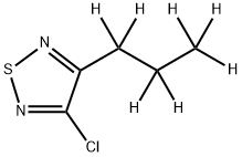 3-Chloro-4-(n-propyl-d7)-1,2,5-thiadiazole Struktur