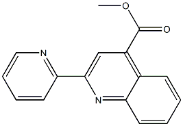 methyl 2-(pyridin-2-yl)quinoline-4-carboxylate Struktur