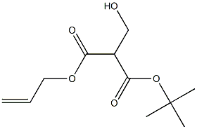 allyl 2-(tert-butoxycarbonyl)-3-hydroxypropanoate Struktur