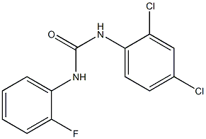 1-(2,4-DICHLOROPHENYL)-3-(2-FLUOROPHENYL)UREA Struktur