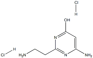 6-Amino-2-(2-aminoethyl)pyrimidin-4-ol dihydrochloride Struktur