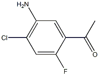 1-(5-Amino-4-chloro-2-fluoro-phenyl)-ethanone Struktur