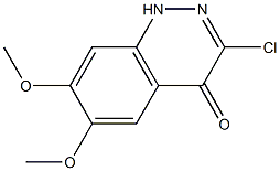 3-Chloro-6,7-dimethoxy-1H-cinnolin-4-one Struktur