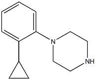 1-(2-cyclopropylphenyl)piperazine Struktur