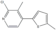 2-chloro-3-methyl-4-(5-methylthiophen-2-yl)pyridine Struktur