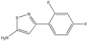 3-(2,4-difluorophenyl)isothiazol-5-amine Struktur