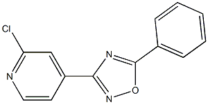 3-(2-chloropyridin-4-yl)-5-phenyl-1,2,4-oxadiazole Struktur