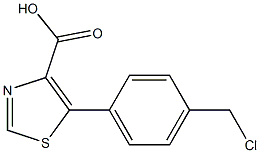 5-(4-(chloromethyl)phenyl)thiazole-4-carboxylic acid