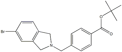 tert-butyl 4-((5-bromoisoindolin-2-yl)methyl)benzoate Struktur