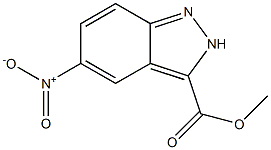 5-Nitro-2H-indazole-3-carboxylic acid methyl ester Struktur