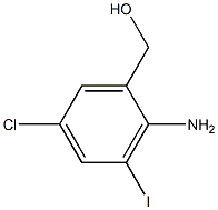 (2-Amino-5-chloro-3-iodo-phenyl)-methanol Struktur