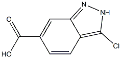 3-Chloro-2H-indazole-6-carboxylic acid Struktur