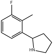 2-(3-FLUORO-2-METHYLPHENYL)PYRROLIDINE Struktur