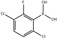 3,6-Dichloro-2-fluorophenylboronic acid Struktur