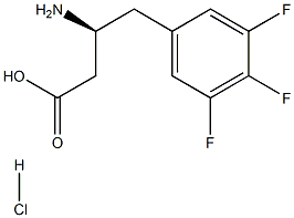 (S)-3-Amino-4-(3,4,5-trifluoro-phenyl)-butyric acid-HCl Struktur