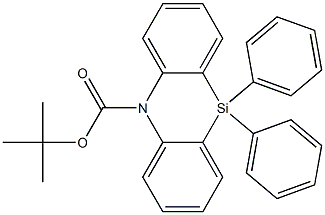 tert-butyl 10,10-diphenyldibenzo[b,e][1,4]azasiline-5(10H)-carboxylate Struktur