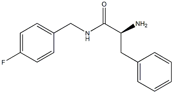 (S)-2-amino-N-(4-fluorobenzyl)-3-phenylpropanamide Struktur