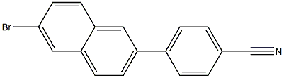 4-(6-bromonaphthalen-2-yl)benzonitrile Struktur