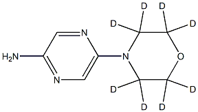 2-Amino-5-(morpholino-d8)-pyrazine Struktur