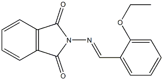 2-[(2-ethoxybenzylidene)amino]-1H-isoindole-1,3(2H)-dione Struktur