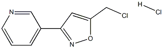 3-[5-(Chloromethyl)isoxazol-3-yl]pyridine hydrochloride Struktur