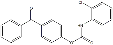 4-BENZOYLPHENYL N-(2-CHLOROPHENYL)CARBAMATE Struktur