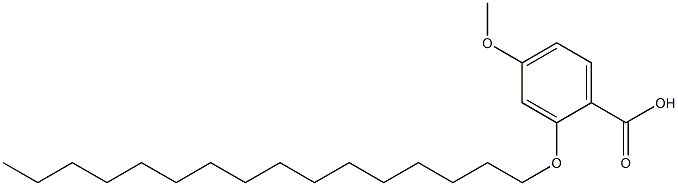 2-(HEXADECYLOXY)-P-ANISIC ACID Struktur