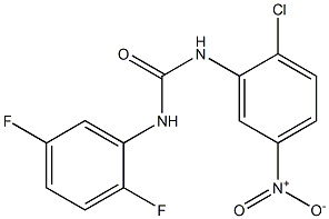 1-(2-CHLORO-5-NITROPHENYL)-3-(2,5-DIFLUOROPHENYL)UREA Struktur