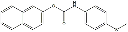 2-NAPHTHYL N-(4-(METHYLTHIO)PHENYL)CARBAMATE Struktur