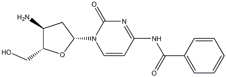 N4-Benzoyl-3'-amino-2',3'-dideoxycytidine Struktur