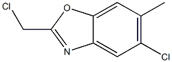 5-Chloro-2-chloromethyl-6-methyl-benzooxazole Struktur