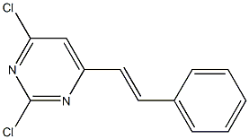 (E)-2,4-dichloro-6-styrylpyrimidine Struktur