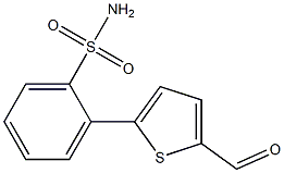 2-(5-formylthiophen-2-yl)benzenesulfonamide Struktur