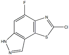 2-chloro-4-fluoro-6H-thiazolo[5,4-e]indazole Struktur