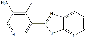 4-methyl-5-(thiazolo[5,4-b]pyridin-2-yl)pyridin-3-amine Struktur