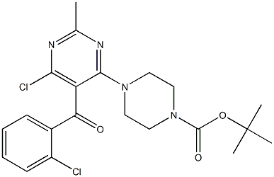 tert-butyl 4-(6-chloro-5-(2-chlorobenzoyl)-2-methylpyrimidin-4-yl)piperazine-1-carboxylate