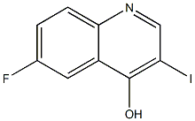 6-Fluoro-3-iodo-quinolin-4-ol Struktur