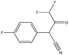 4,4-Difluoro-2-(4-fluoro-phenyl)-3-oxo-butyronitrile Struktur