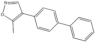 4-([1,1'-biphenyl]-4-yl)-5-methylisoxazole Struktur