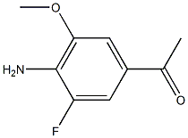 1-(4-Amino-3-fluoro-5-methoxy-phenyl)-ethanone Struktur