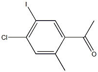 1-(4-Chloro-5-iodo-2-methyl-phenyl)-ethanone Struktur