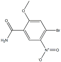 4-Bromo-2-methoxy-5-nitro-benzamide Struktur