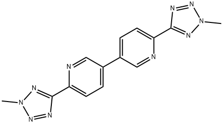 6,6'-bis(2-methyl-2H-tetrazol-5-yl)-3,3'-bipyridine Struktur