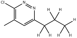 3-Chloro-4-methyl-6-(n-propyl-d7)-pyridazine Struktur