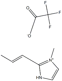 1-propenyl-3-methylimidazolium trifluoroacetate Struktur