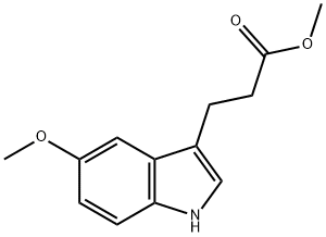 Methyl 3-(5-methoxy-1H-indol-3-yl)propanoate Struktur