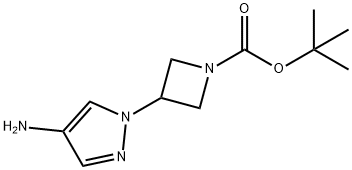 tert-butyl3-(4-amino-1H-pyrazol-1-yl)azetidine-1-carboxylate Structure