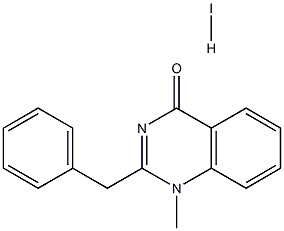 2-Benzyl-1-methylquinazolin-4(1H)-one hydroiodide Struktur