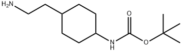 [4-(2-Amino-ethyl)-cyclohexyl]-carbamic acid tert-butyl ester Struktur