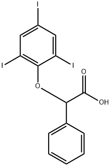 2-PHENYL-2-(2,4,6-TRIIODOPHENOXY)ACETIC ACID Struktur